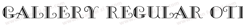 Gallery Regular otf字体转换